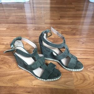 Merona green wedges